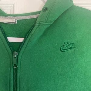 Green Nike Girls M (8-10) Sports Wear Zip Up